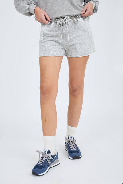 Moss Mineral Wash Lounge Shorts