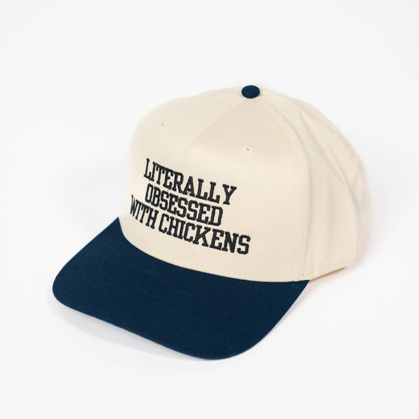 Literally Obsessed With Chickens Embroidered Trucker Hat