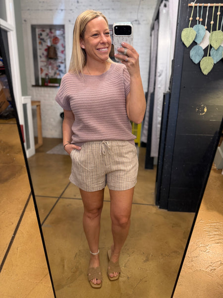 Lilac Textured Knit Sweater