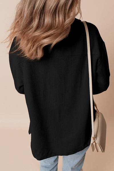 Black Corduroy Shacket