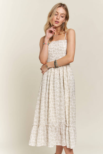 Butter Floral Midi Dress