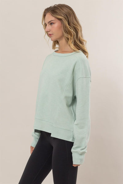 Mint Seam Detail Sweater