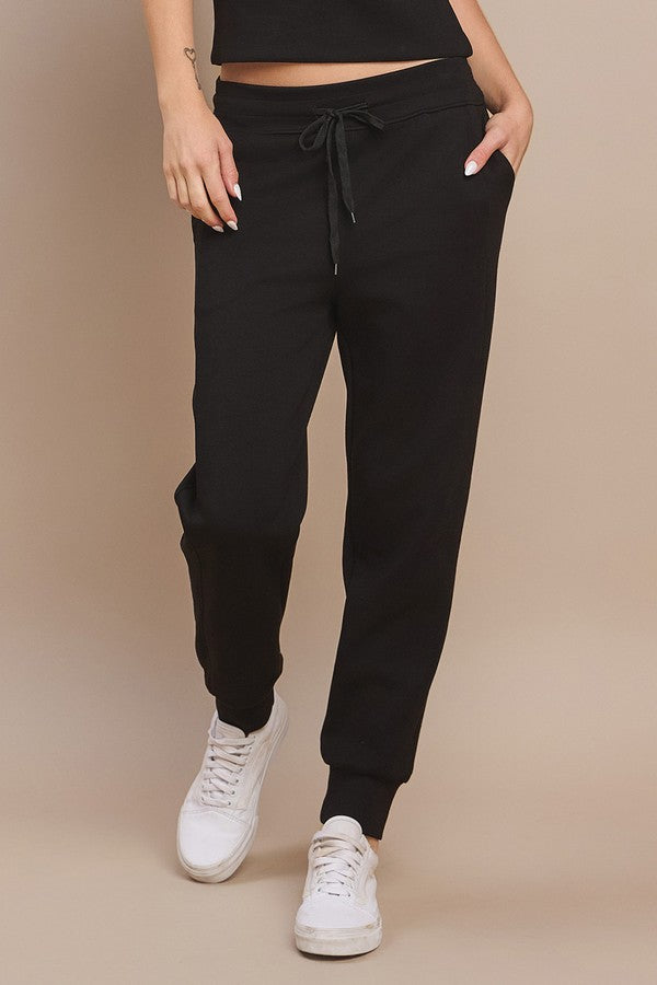 Black Scuba Joggers
