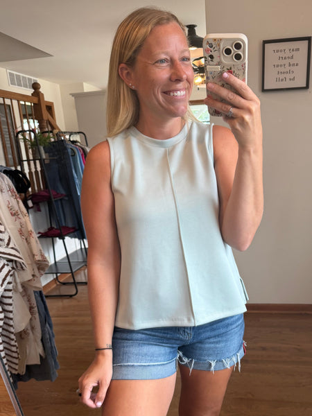 Sage Brushed Modal Tank Top