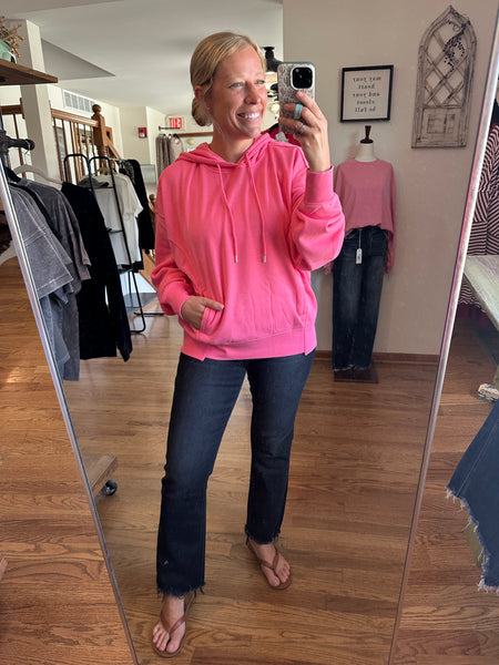 Taffy Pink Hooded Sweatshirt