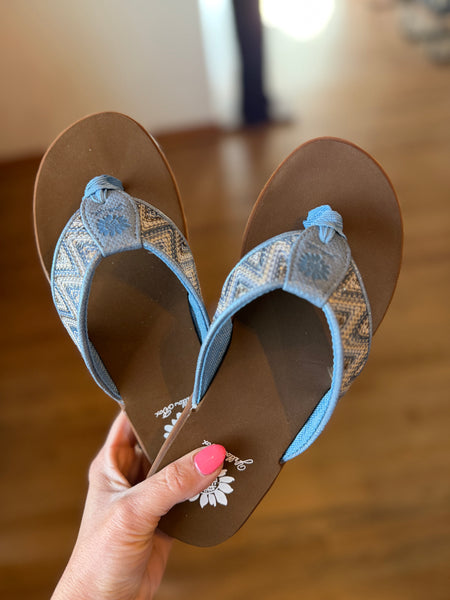 Yellow Box Fidda Blue Multi Sandals