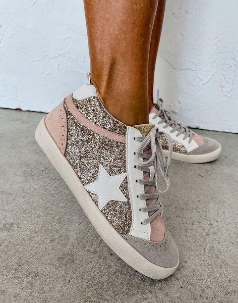 MiiM Daisy Sneakers in Light Gold