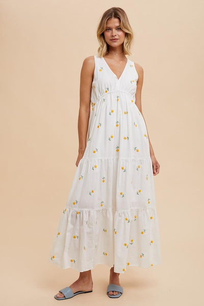 Ivory Daffodil Maxi Dress