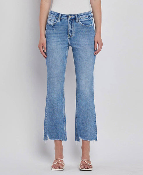 Lovervet Raw Hem Kick Flare Jeans