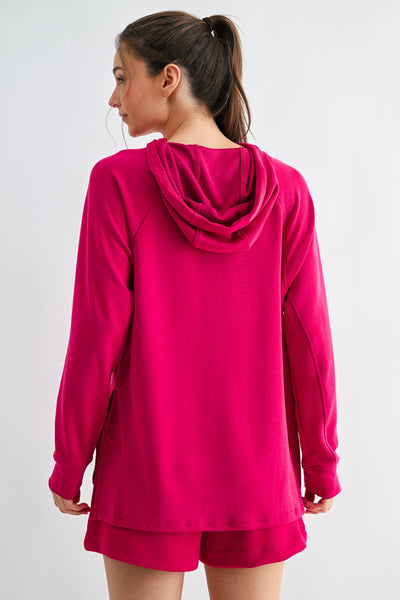 Plum Pink Laguna Dune Hoodie