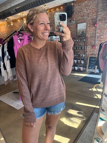 Oversized Chestnut Top