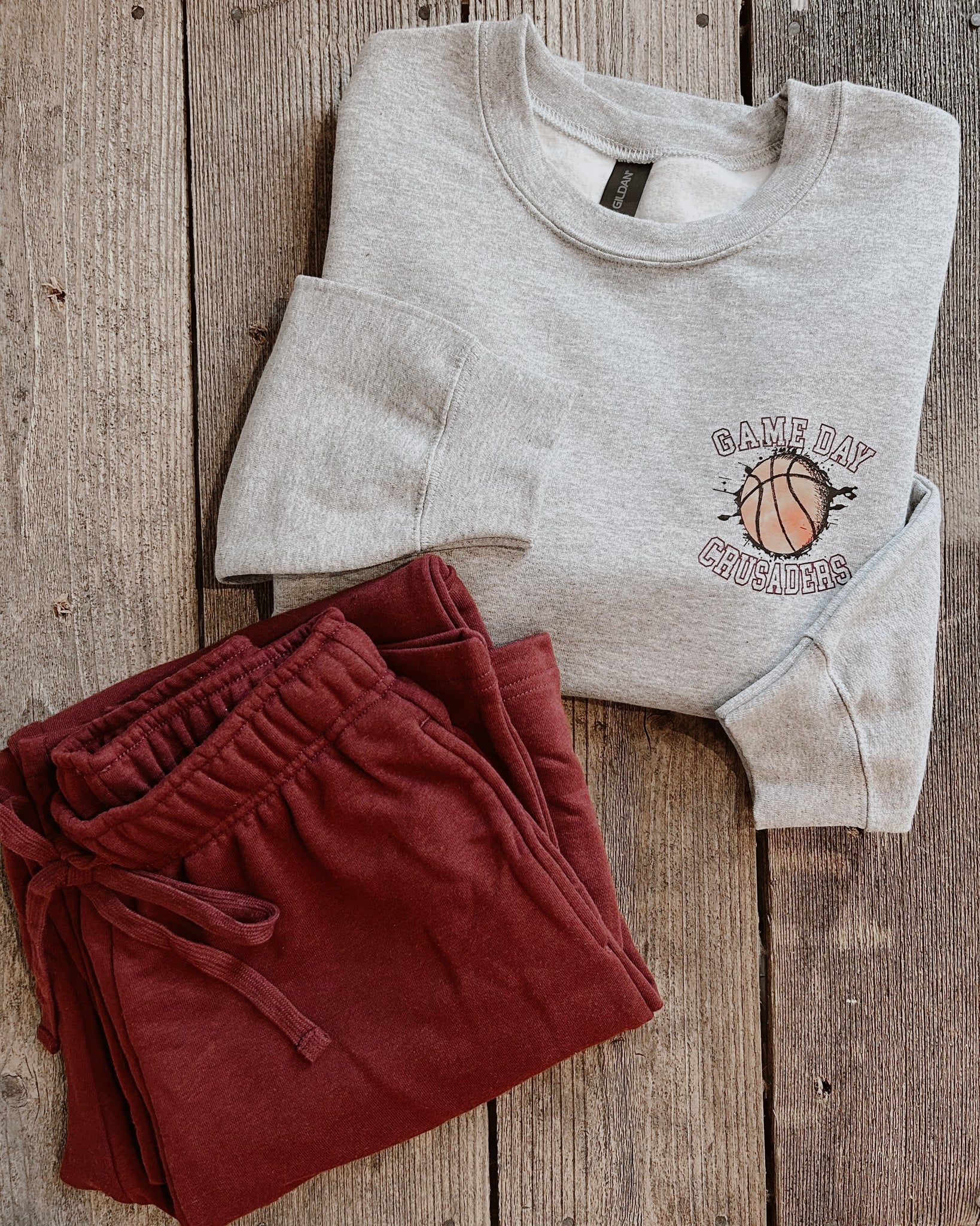 Front & Back Crusader Spirit Sweatshirt