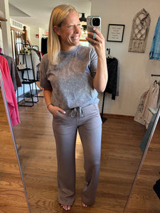 Cocoa Wide Leg Scuba Lounge Pants