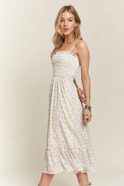 Butter Floral Midi Dress