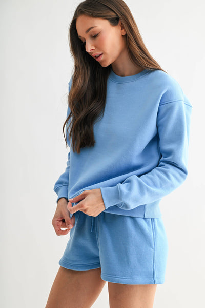 Denim Drift Classic Fit Fleece Sweatshirt