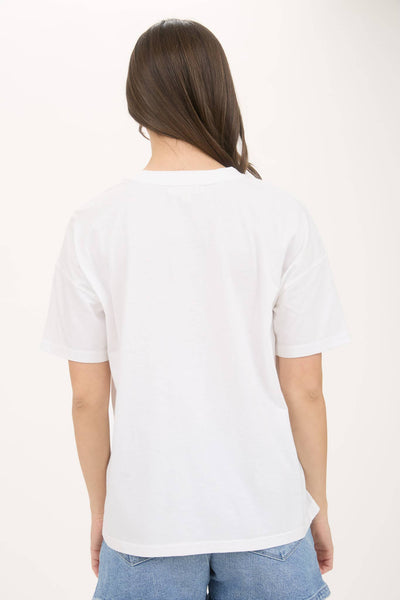 White Mineral Wash Good Vibes Tee
