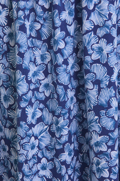 Navy Ditsy Floral Mini Dress