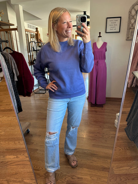Marlin Fleece Ribbed Side Sweatshirt