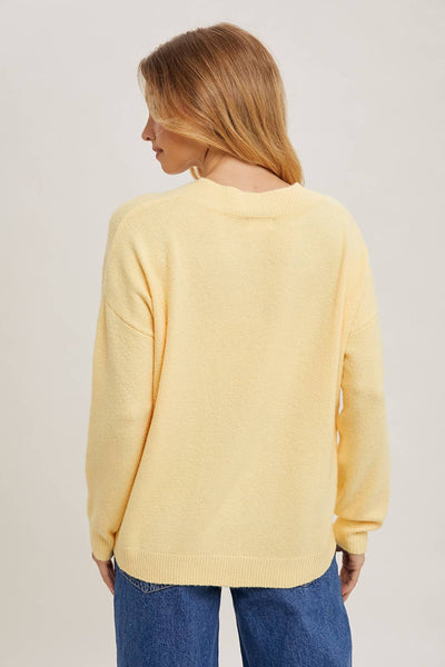 Lemonade V-Neck Soft Sweater