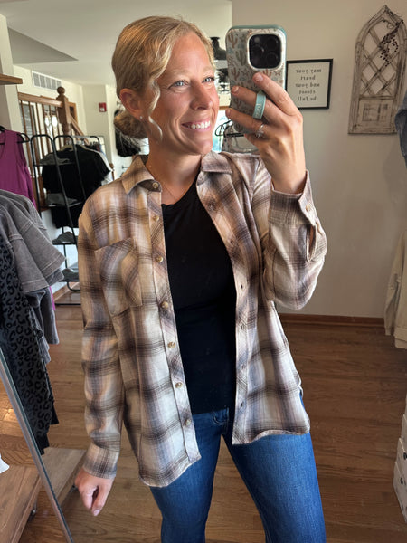 Oversized Savannah Plaid Flannel
