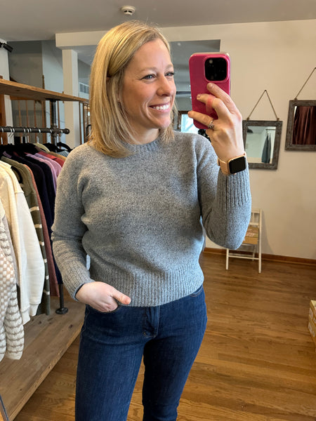 Heather Grey Soft Pullover Sweater