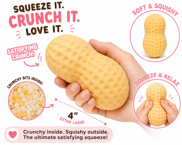 4" Peanut Crunch Squishy Toy