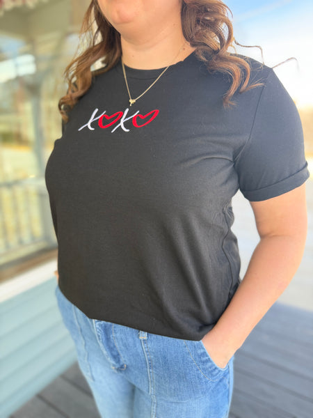 XOXO Embroidered Graphic Tee