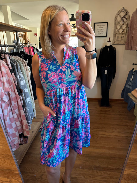 Abilene Floral Sleeveless Dress