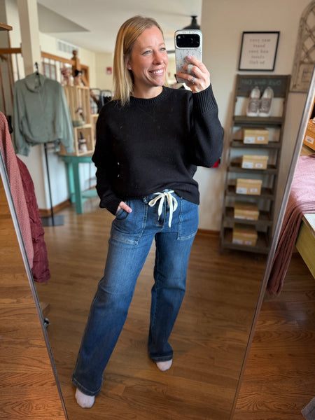 Black Crew Neck Sweater