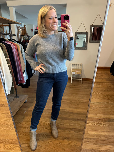 Heather Grey Soft Pullover Sweater