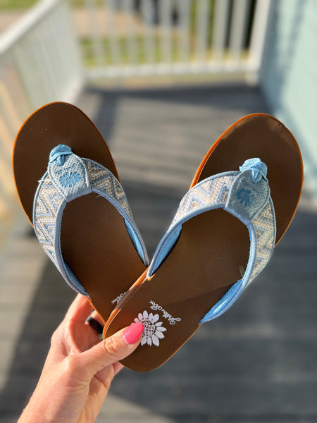 Yellow Box Fidda Blue Multi Sandals
