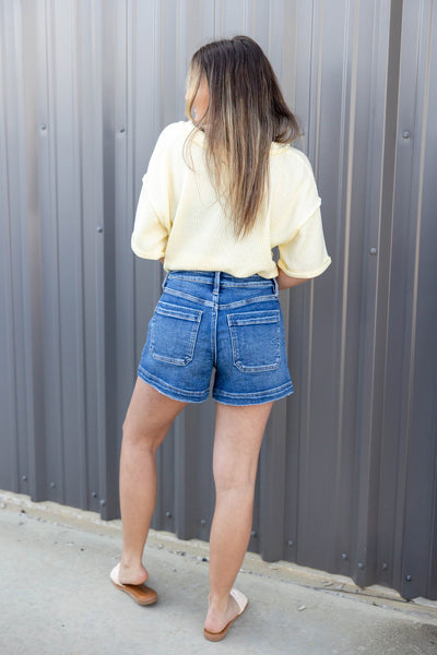 Lovervet Utility Pocket Denim Shorts