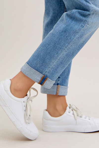 Judy Blue Rolled Boyfriend Jeans