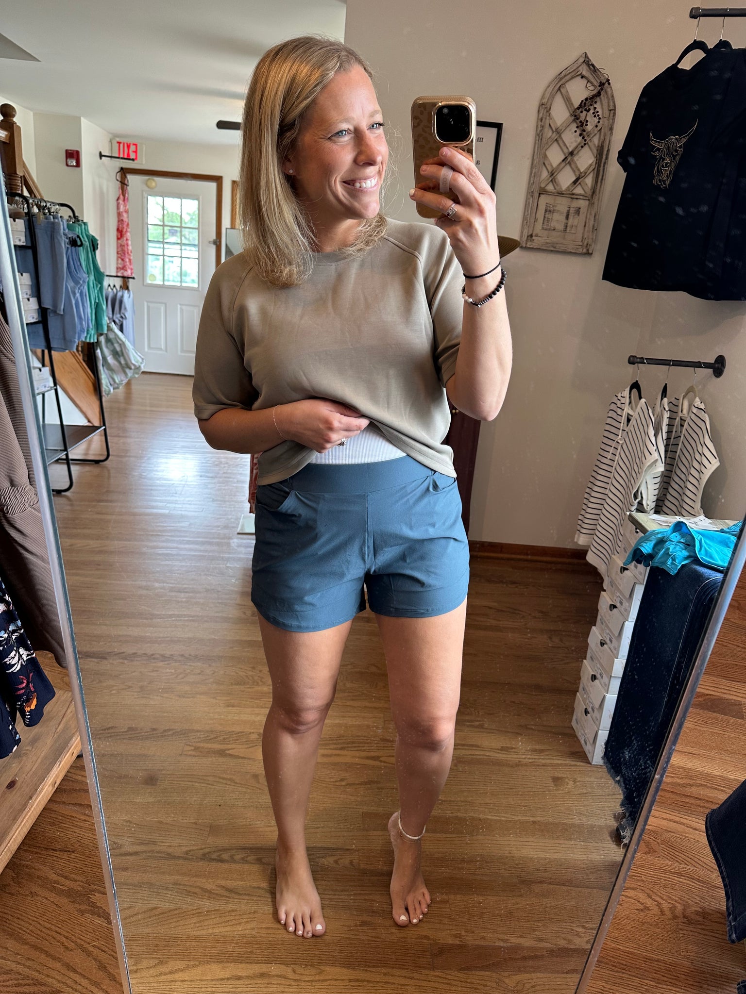 Midnight Navy Athleisure Shorts