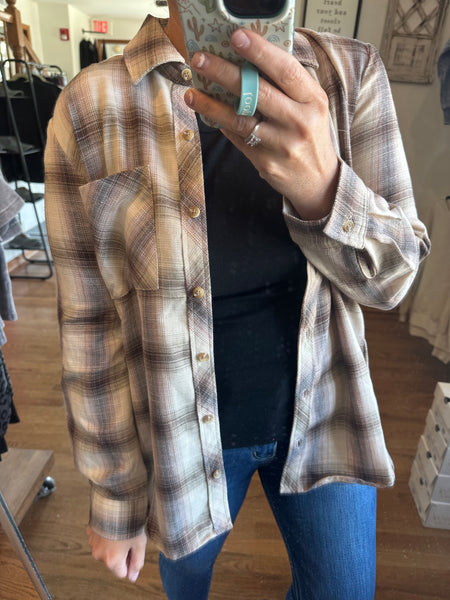 Oversized Savannah Plaid Flannel