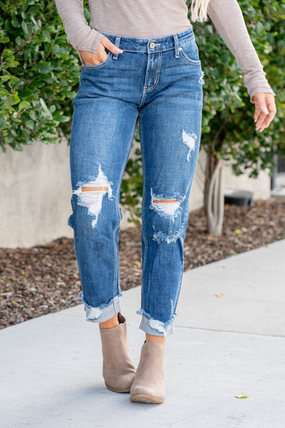 KanCan Mid-Rise Boyfriend Jeans