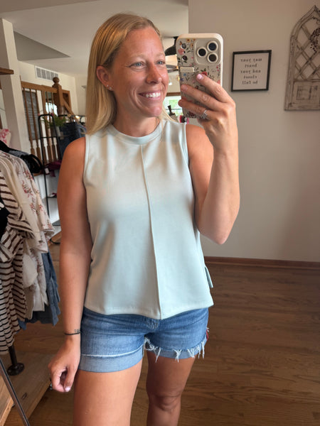 Sage Brushed Modal Tank Top