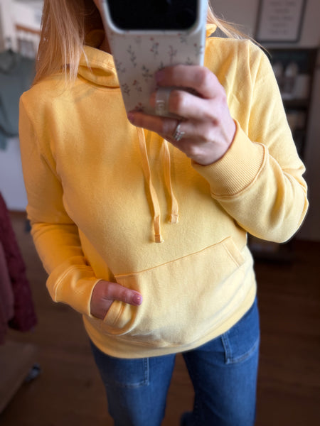 Banana Cream Long Sleeve Pullover Hoodie