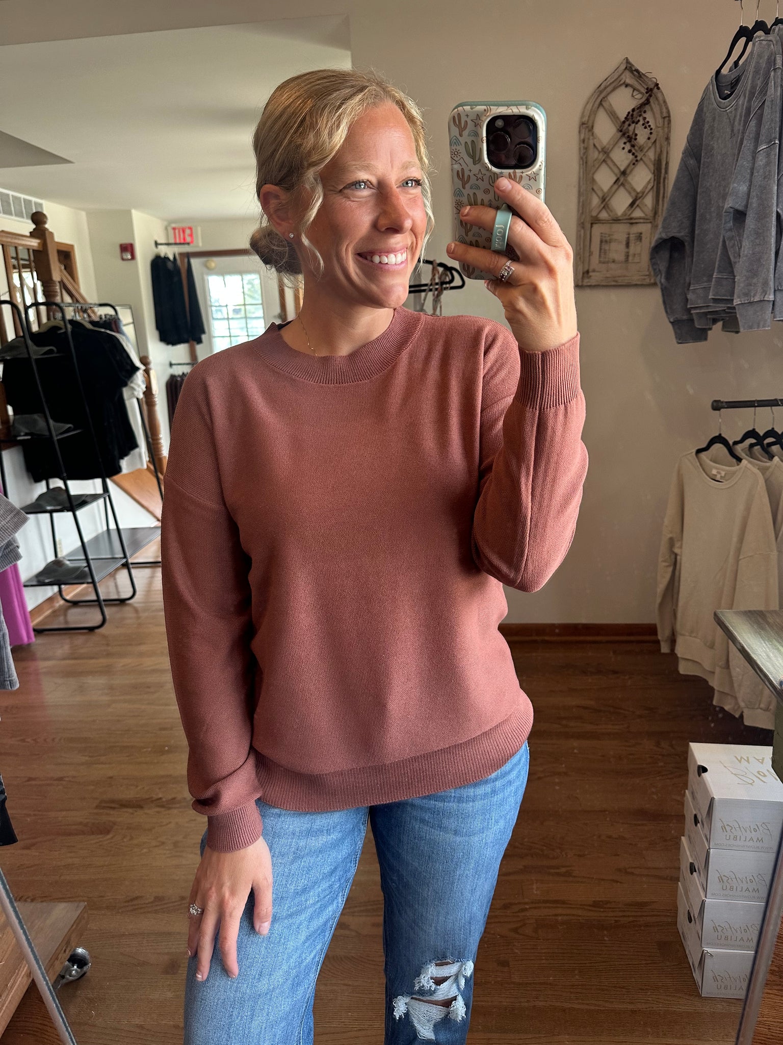 Brick Brown Amelia Sweater