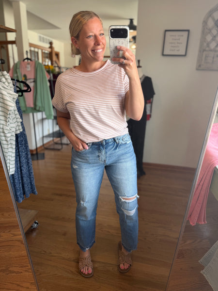 Lovervet High-Rise Cropped Straight Jeans