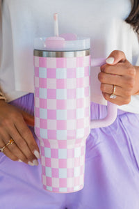 Picnic in Pink 40oz Stainless Steel Tumbler