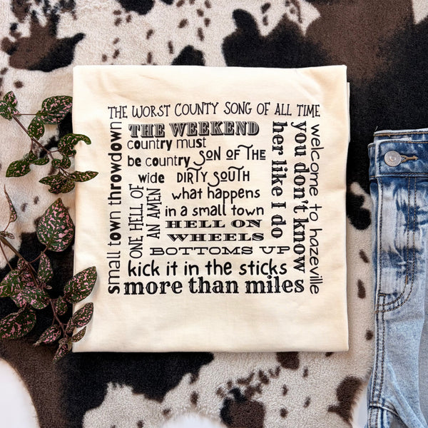 BG Song List Graphic Tee