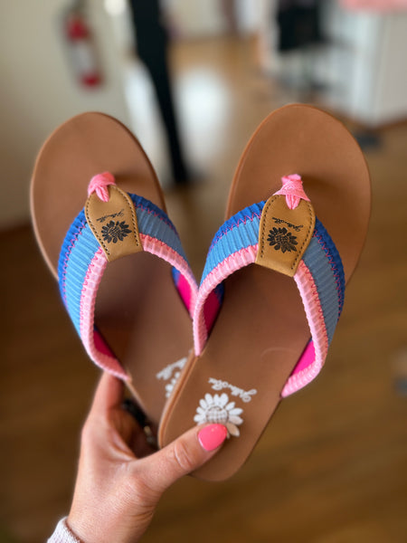 Yellow Box Fahad Blue Multi Sandals