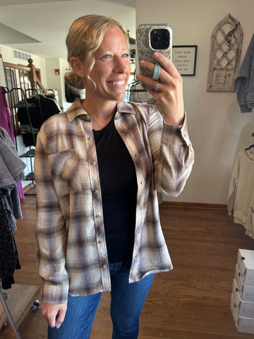 Oversized Savannah Plaid Flannel
