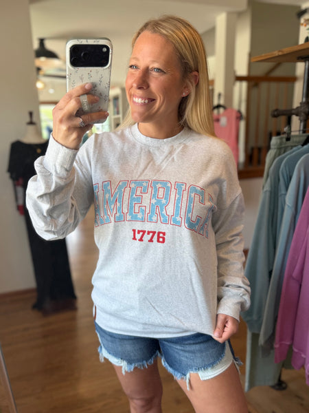 Ampersand Avenue University Pullover - Cue The Sparklers