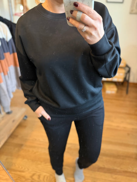 Black Scuba Crewneck