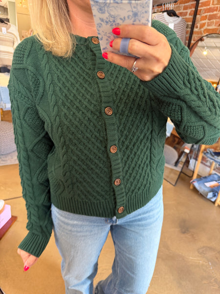 Cable Knit Cardigan - More Colors!