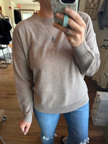Heather Mocha Amelia Sweater