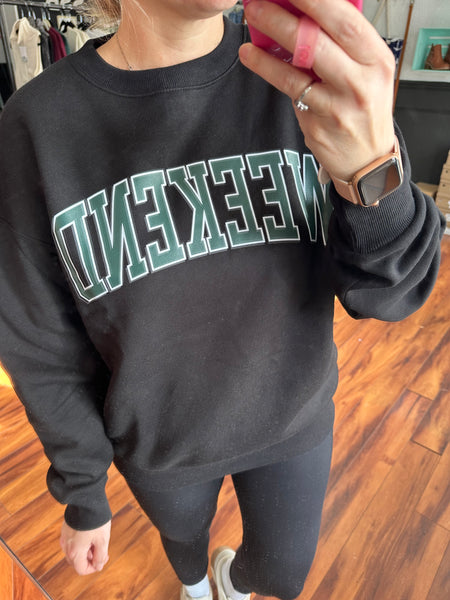 Weekend Sweatshirt in Black