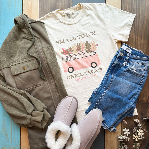 Sandwich Small Town Christmas Graphic Tee